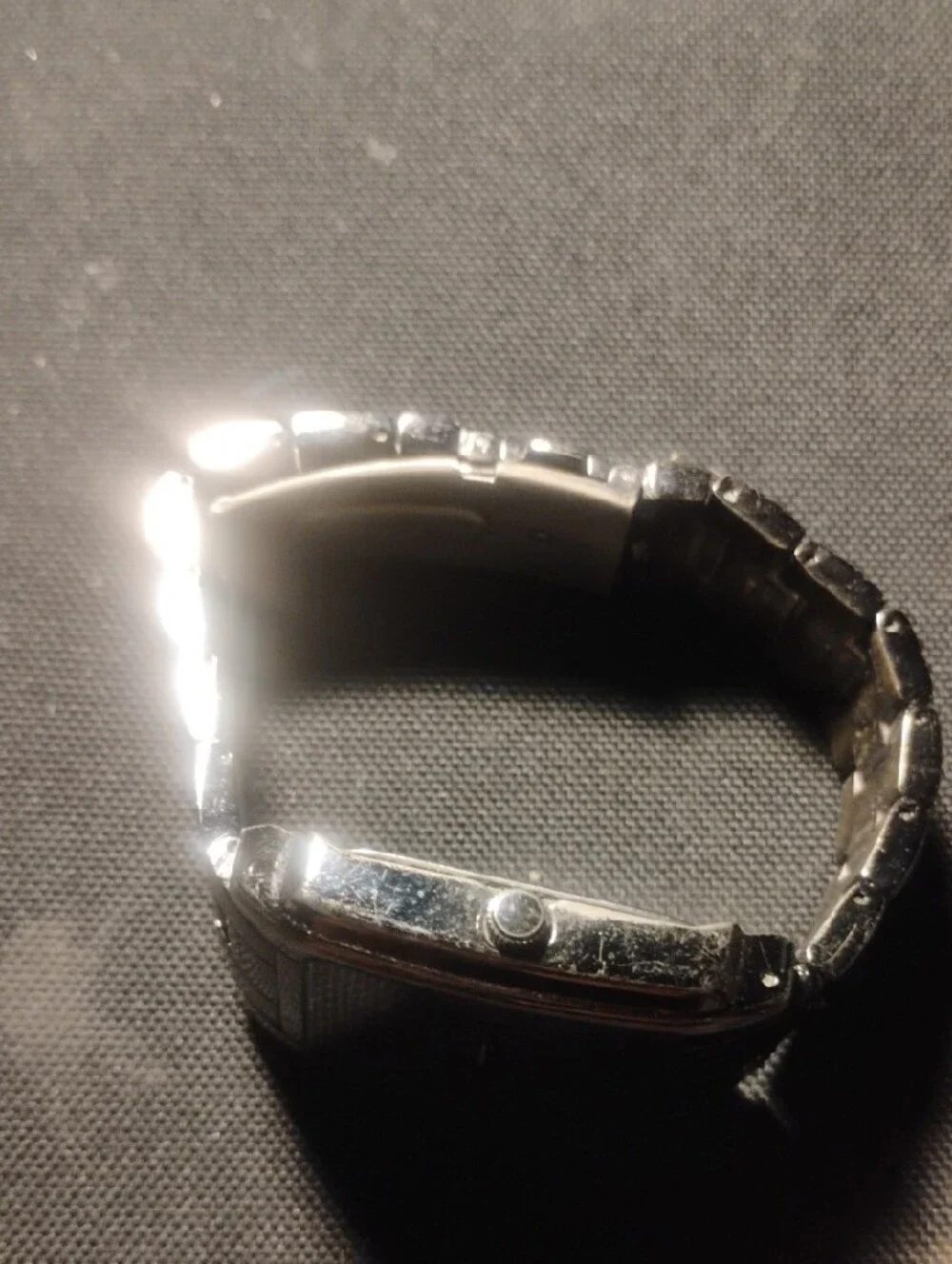 Kenneth Cole Stainless Steel Square Silver Watch - Classic Design
